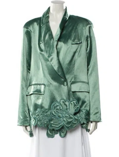 Pre-owned Collina Strada Blazer In Green