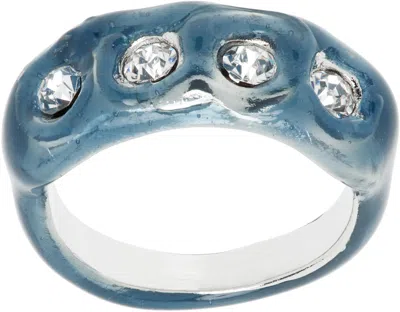 Collina Strada Blue Dough Ring In Sea Blue