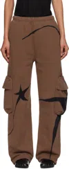 Collina Strada Brown Cargo Sweatpants