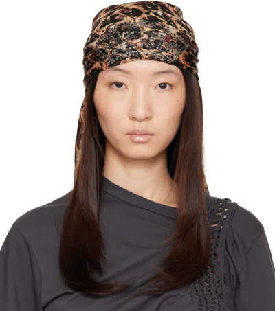 Collina Strada Brown Princess Foulard Scarf