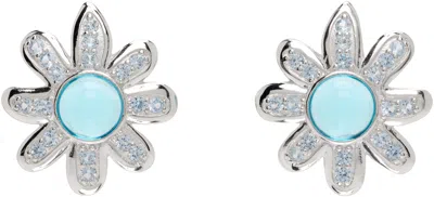 Collina Strada Camomile Earrings In Blue