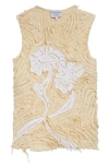 Collina Strada Chirp Flower Tank In Ivory