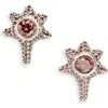 Collina Strada Coral Stud Earrings In Gold