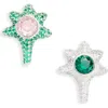 Collina Strada Coral Stud Earrings In Multi