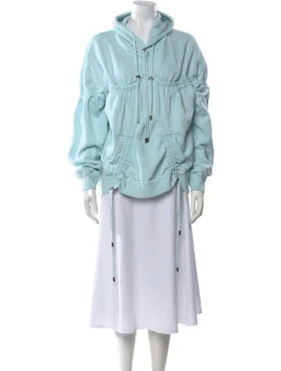 Pre-owned Collina Strada Crew Neck Long Sleeve Hoodie In Blue