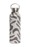 Collina Strada Crystal Embellished Insulated Water Bottle In Gray