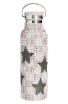 Collina Strada Crystal Embellished Insulated Water Bottle In Multi