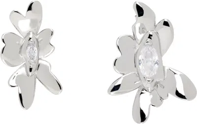 Collina Strada Daisy Maxi Earrings In Transparent