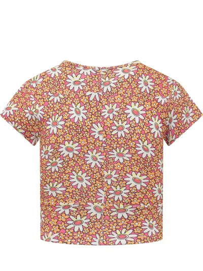 Collina Strada Floral Graphic Mini T-shirt In Hi-liter Floral