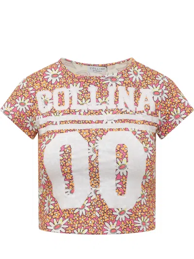 Collina Strada Floral Graphic Mini T-shirt In Hi-liter Floral