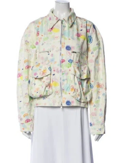 Pre-owned Collina Strada Floral Print Jacket In Multi