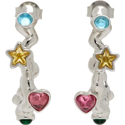 Collina Strada Florence Earrings In Silver Multi
