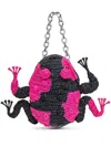 Collina Strada Frog Handbag In 粉色