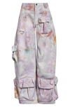 Collina Strada Multicolor Garden Jeans In Purple
