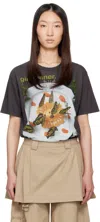Collina Strada Oversize Organic Cotton Graphic T-shirt In Black