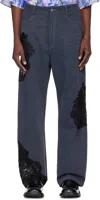 Collina Strada Gray Mikaela Jeans In Charcoal