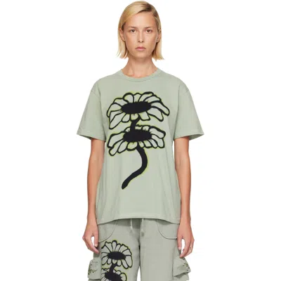 Collina Strada Green Painted T-shirt