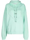 Collina Strada Heart Cotton Hoodie In Grün