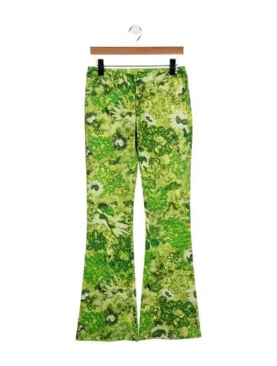 Pre-owned Collina Strada High-rise Flared Jeans W/ Tags In Green