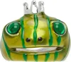 Collina Strada Khaki Frog Prince Ring In Metallic Forest Stri