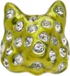 Collina Strada Khaki Puffy Bunny Ring In Lime
