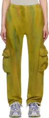 Collina Strada Khaki Straight-leg Cargo Pants In Sea Moss