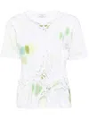 Collina Strada Lime Starbust-print T-shirt In White