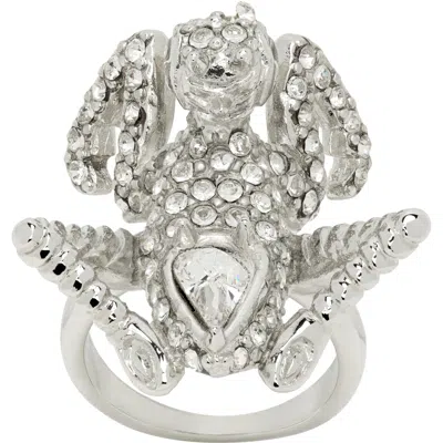 Collina Strada Mantis Ring In Silver Clear