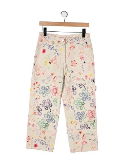 Pre-owned Collina Strada Mid-rise Straight Leg Jeans In Multi