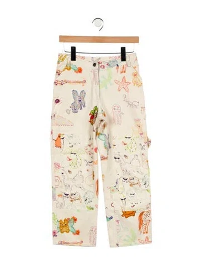 Pre-owned Collina Strada Mid-rise Straight Leg Jeans In Neutral