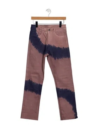 Pre-owned Collina Strada Mid-rise Straight Leg Jeans In Purple