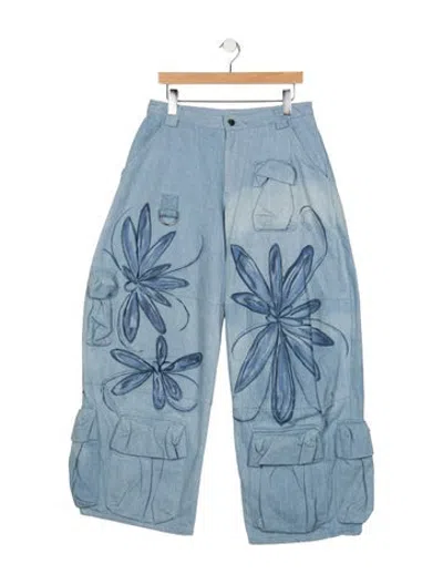 Pre-owned Collina Strada Mid-rise Wide Leg Jeans In Blue