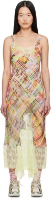 Collina Strada Multicolor Anemone Midi Dress In Multi Plaid
