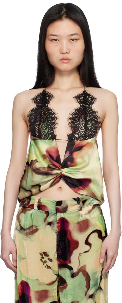 Collina Strada Multicolor Court Camisole In Watercolor Floral