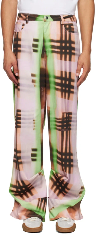 Collina Strada Multicolor Dante Jeans In Regenerative Plaid