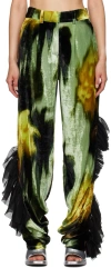Collina Strada Multicolor Dante Ruffle Trouser In Melting Bloom