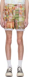 Collina Strada Multicolor Plaid Odeon Boxers In Multi Plaid