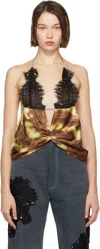 Collina Strada Multicolor Puppy Plaid Court Camisole In Puppy Plaid