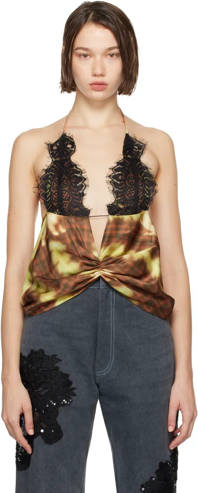 Collina Strada Multicolor Puppy Plaid Court Camisole