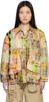 Collina Strada Multicolor Stable Jacket In Multi Plaid
