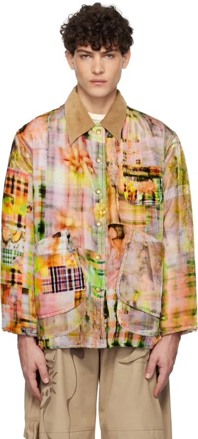 Collina Strada Multicolor Stable Jacket In Multi Plaid
