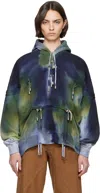 Collina Strada Navy & Green Burst Hoodie