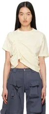 Collina Strada Off-white Amaryllis T-shirt In Ivory