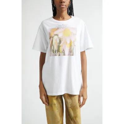Collina Strada Organic Cotton Graphic T-shirt In White