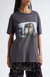 Collina Strada Oversize Organic Cotton Graphic T-shirt In Animal Print
