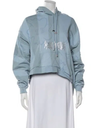 Pre-owned Collina Strada Patterned Jacket In Blue