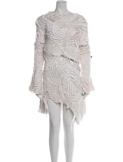 Pre-owned Collina Strada Patterned Mini Dress In Multicolor