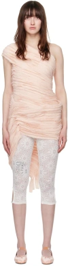 Collina Strada Pink Whirl Minidress In Light Melon