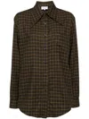 Collina Strada Kariertes Hemd Aus Flanell In Braun