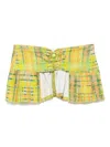 Collina Strada Plaid Corduroy Bungee Belt